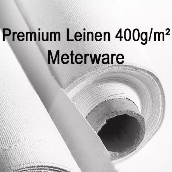 Leinwand Premium Leinen ca. 400 g/m² Meterware 105 cm breit